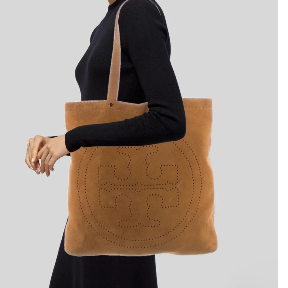 Tory Burch suede tote